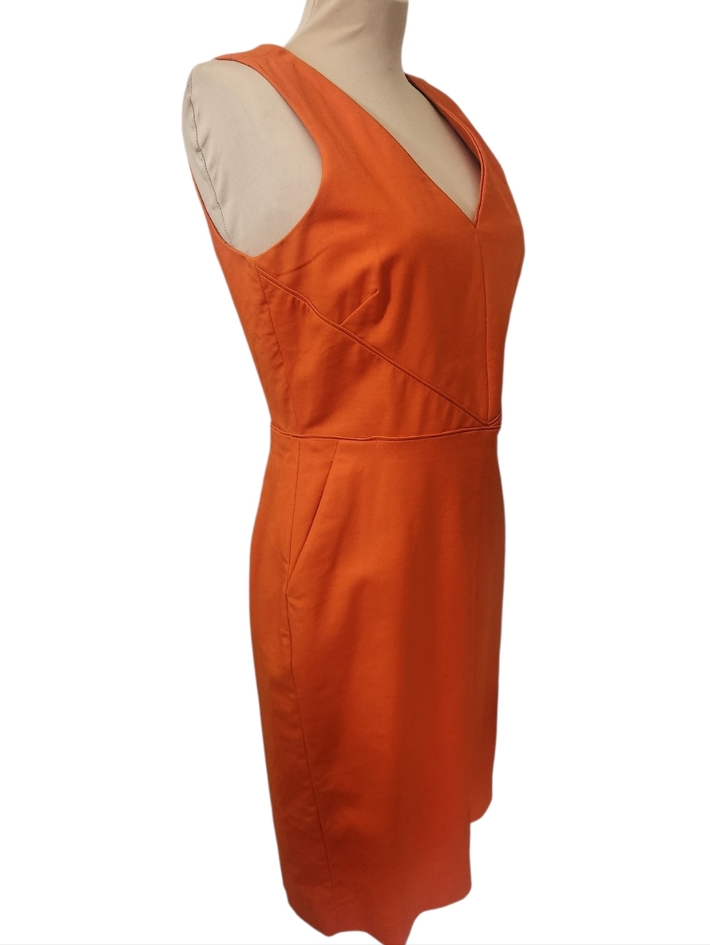 BANANA REPUBLIC Sleeveless Cotton Sheath Dress - Size 6 - Picture 6 of 15